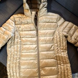 32 ° Packable Down Jacket - 650 Fill Power ~ For Women ~ XL ~ gold/pearl